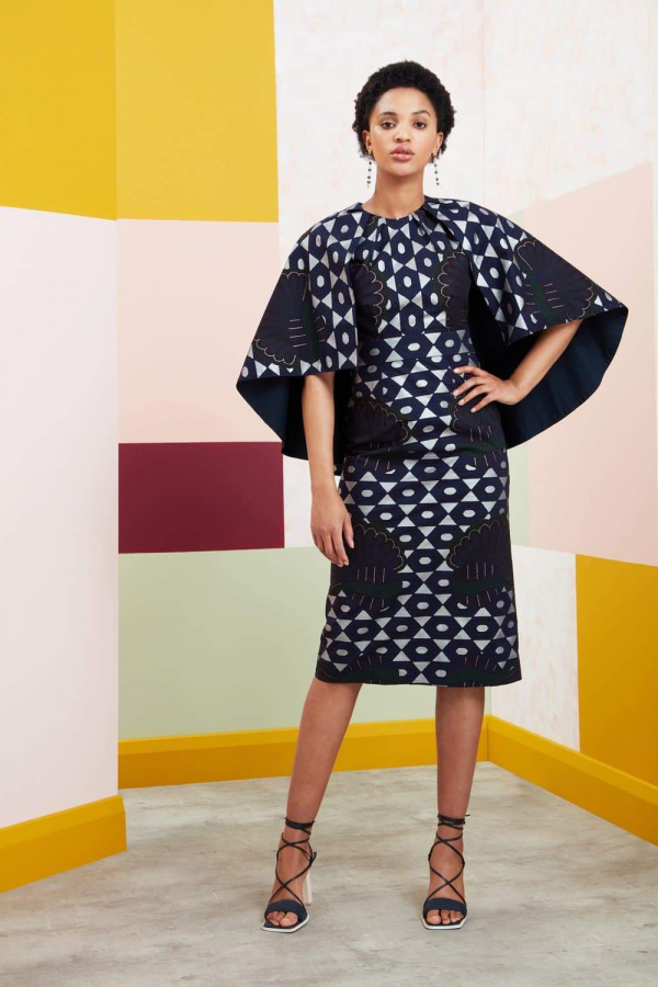 VINYAGO MIDI CAPE DRESS