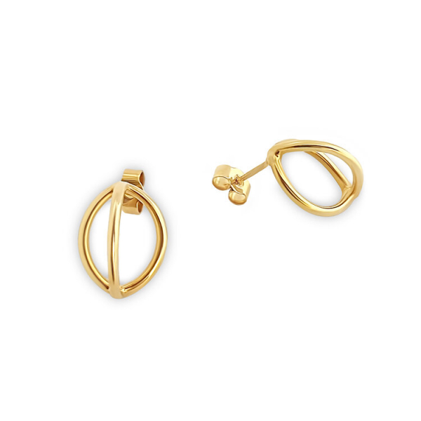 Gold Stud Earrings - Junto mini gold Earrings