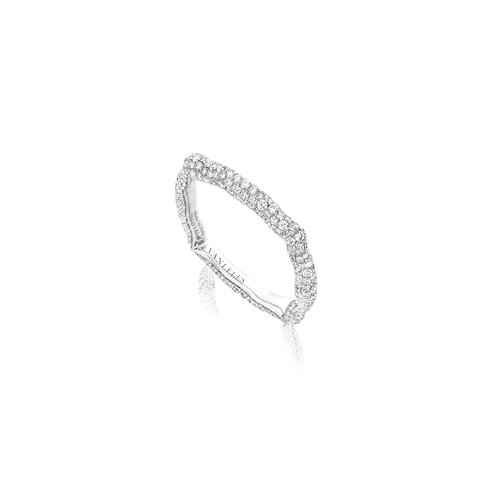 THE NILE WHITE GOLD FULL PAVE' RING